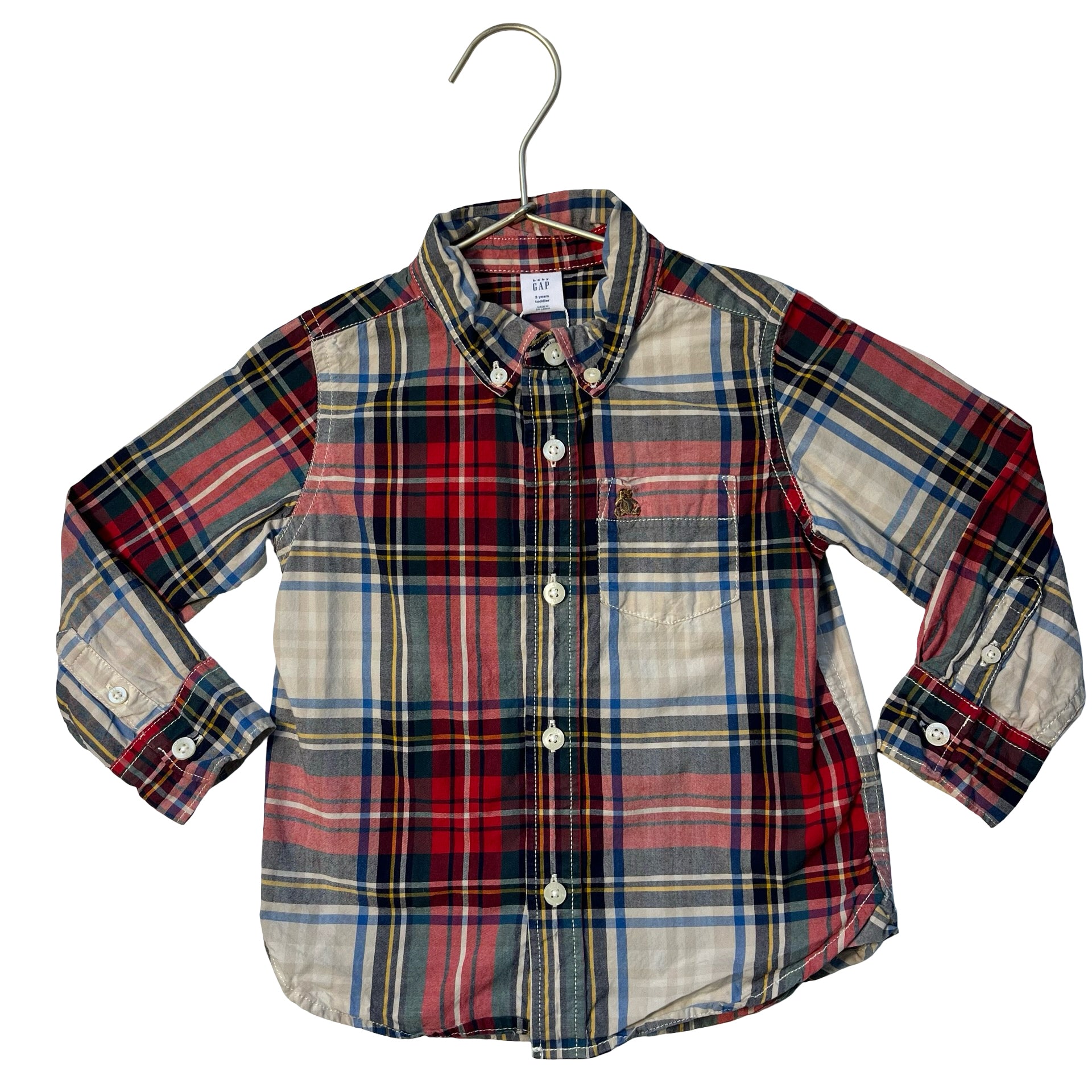 Baby Gap Tartan Plaid Button Down Shirt - Size 3