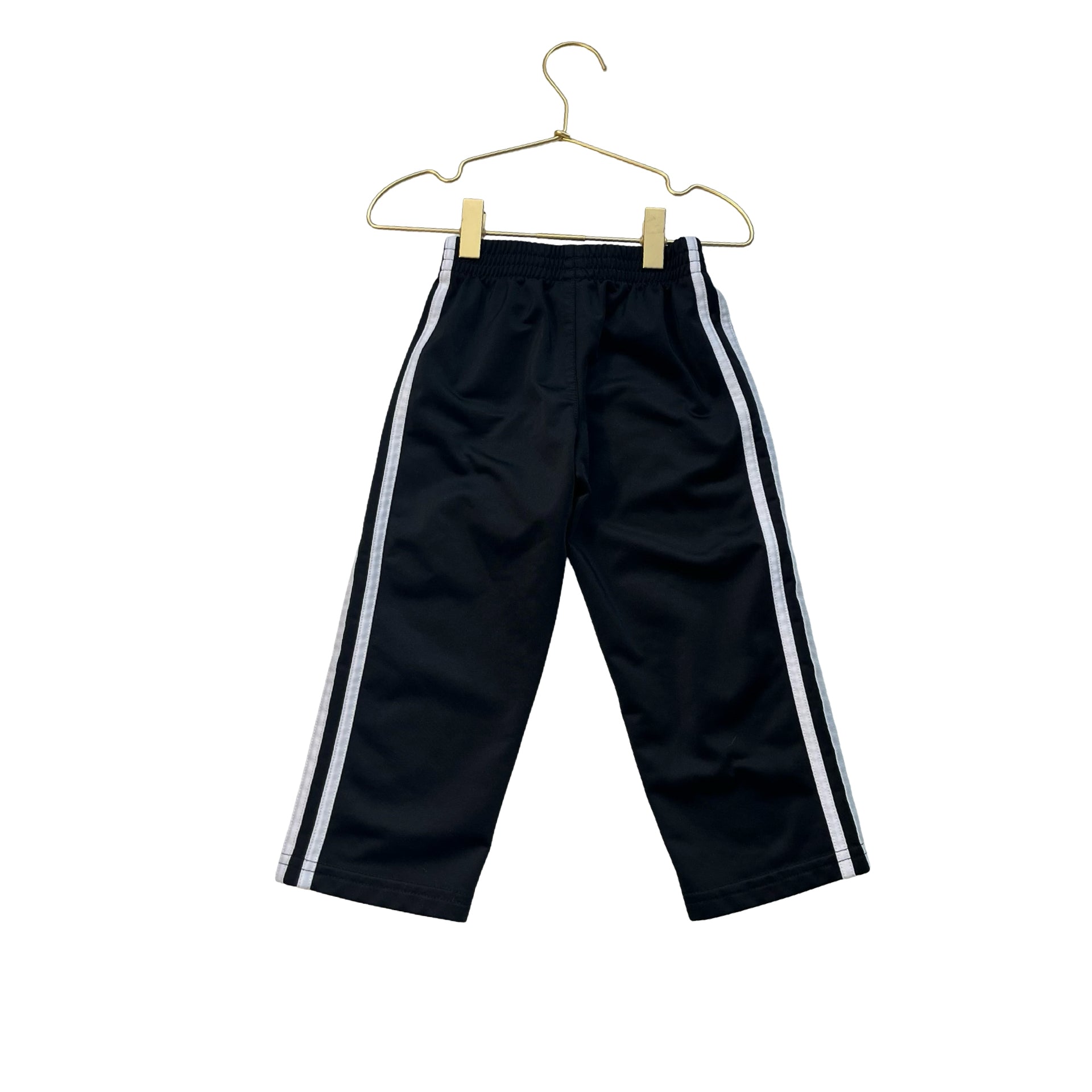 Adidas Black & White 3-Stripe Athletic Pants - Size 3T