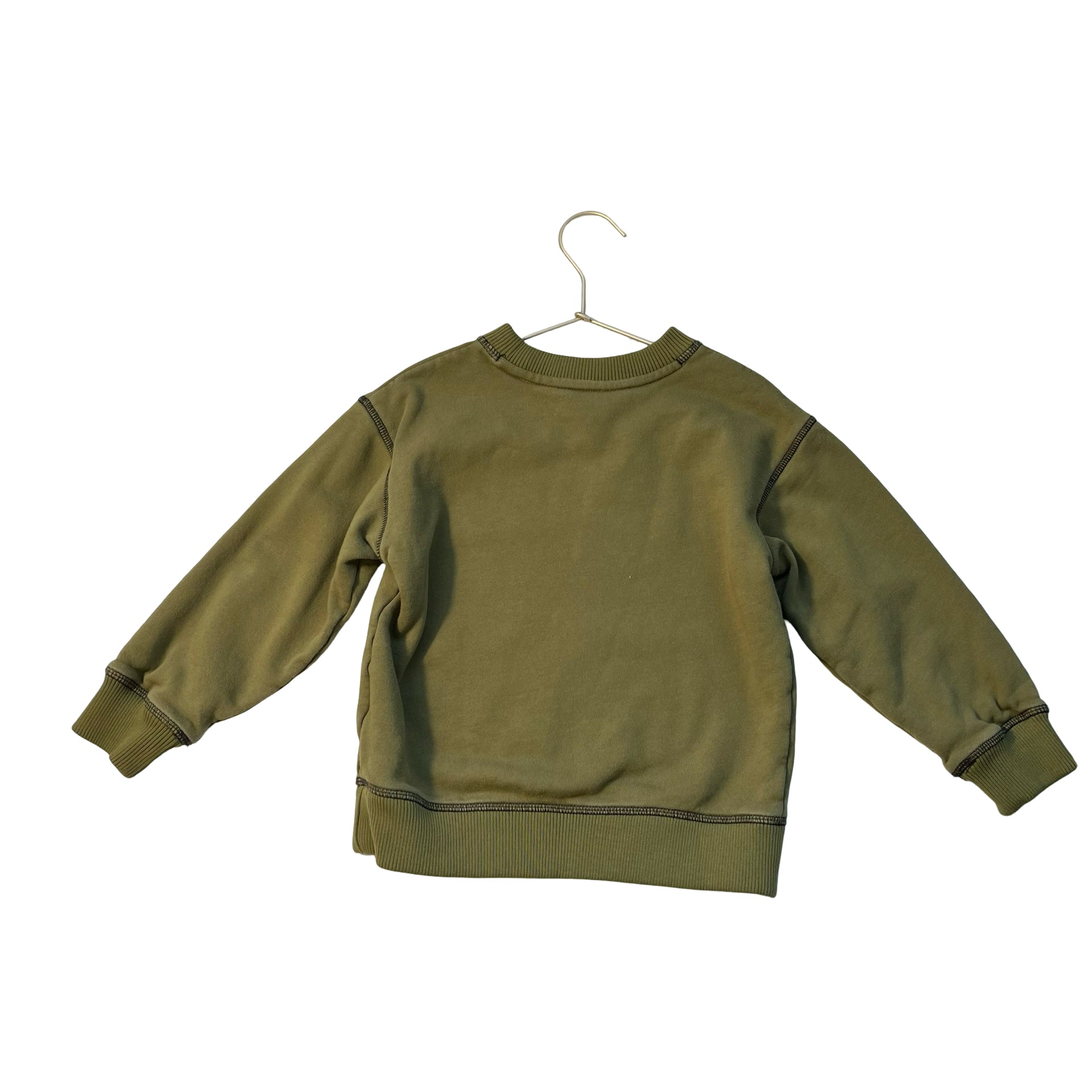 H&M Olive Green Sweatshirt - Size 5T