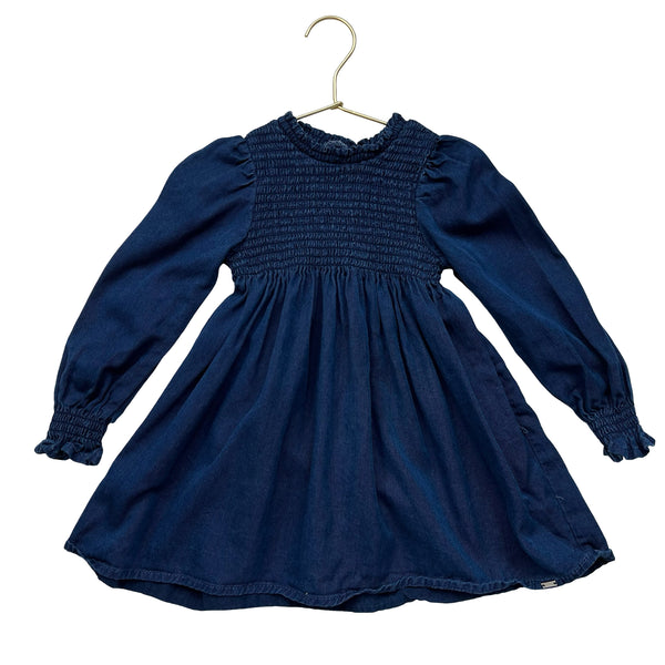 Mayoral Navy Smocked Dress - Size 36 Mo