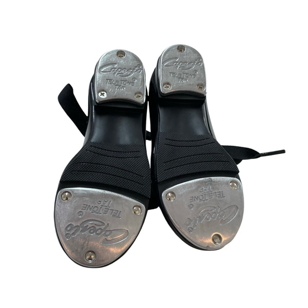 Capezio Black Patent Tap Shoes - Size 8.5