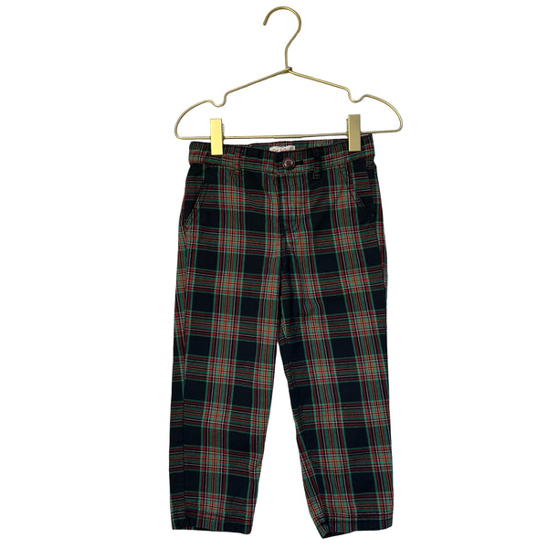 Cat & Jack Black, Red, Green Plaid Pants - Size 3T