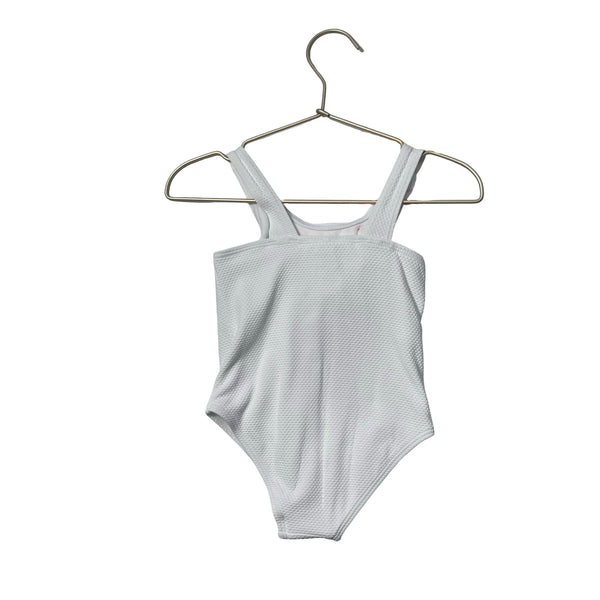 Janie and Jack x Serena Williams White Flower Shoulder Swim Suit - Size 2T