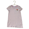 Hanna Andersson Pink & Ivory Striped Ribbed Dress - Size 4
