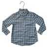 Vineyard Vines Blue, Green, Ivory Plaid 'On-The-Go Performance' Shirt - Size 2T