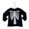 H&M Black Skeleton Graphic Shirt - Size 2T
