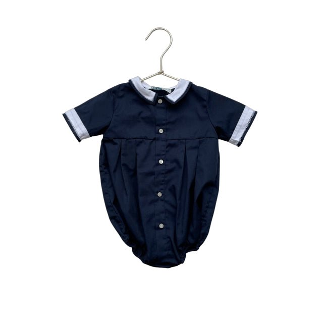 Feltman Bros. Navy Bubble Romper Romper - Size 9 Mo - Bounce Mkt