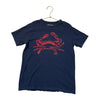 Crewcuts Navy & Red Crab Graphic T-Shirt - Size M 8-9