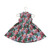 Janie and Jack Flower Print Dress, Eyelet Trim - Size 3
