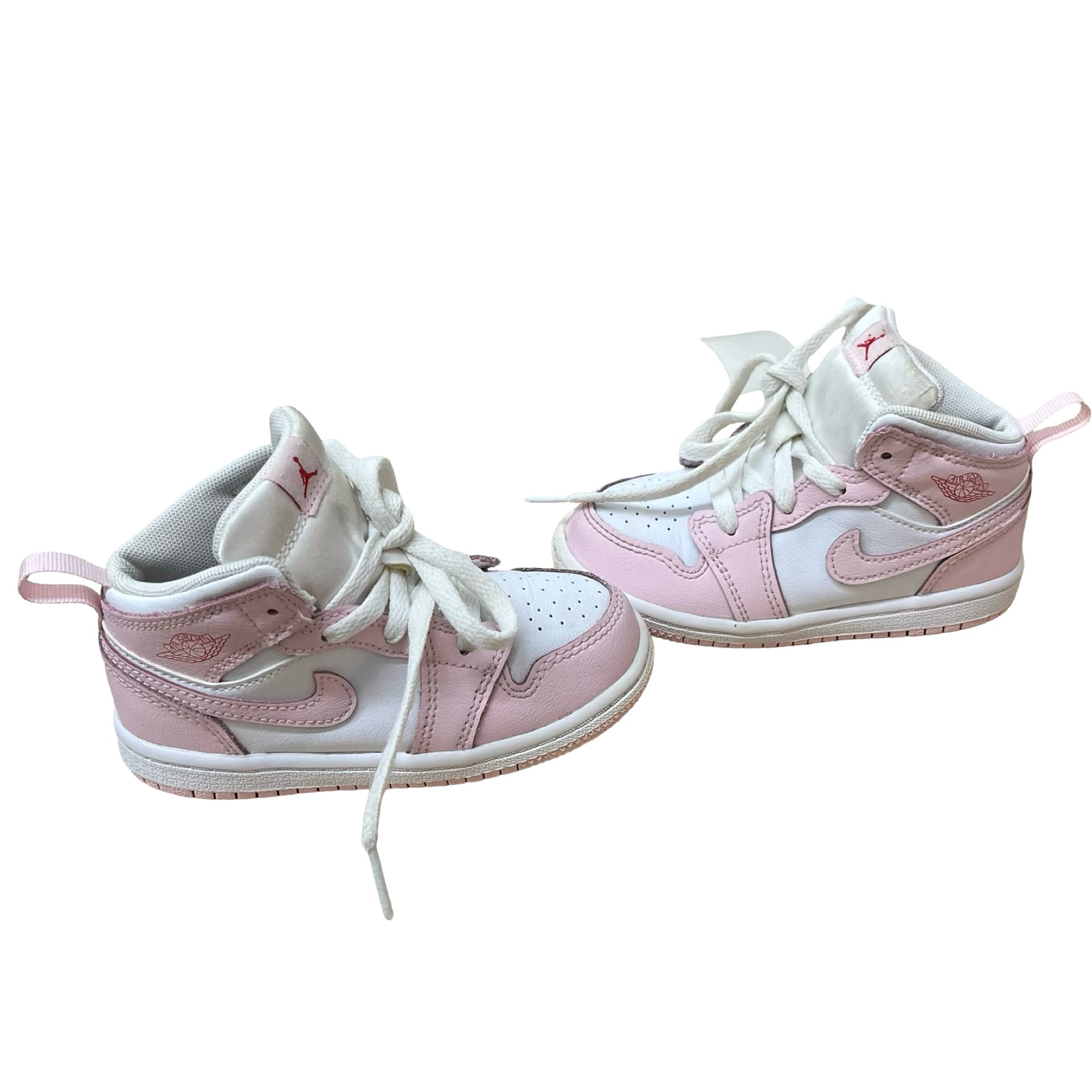 Nike Air Jordan Pink & White Sneakers - Size 8C
