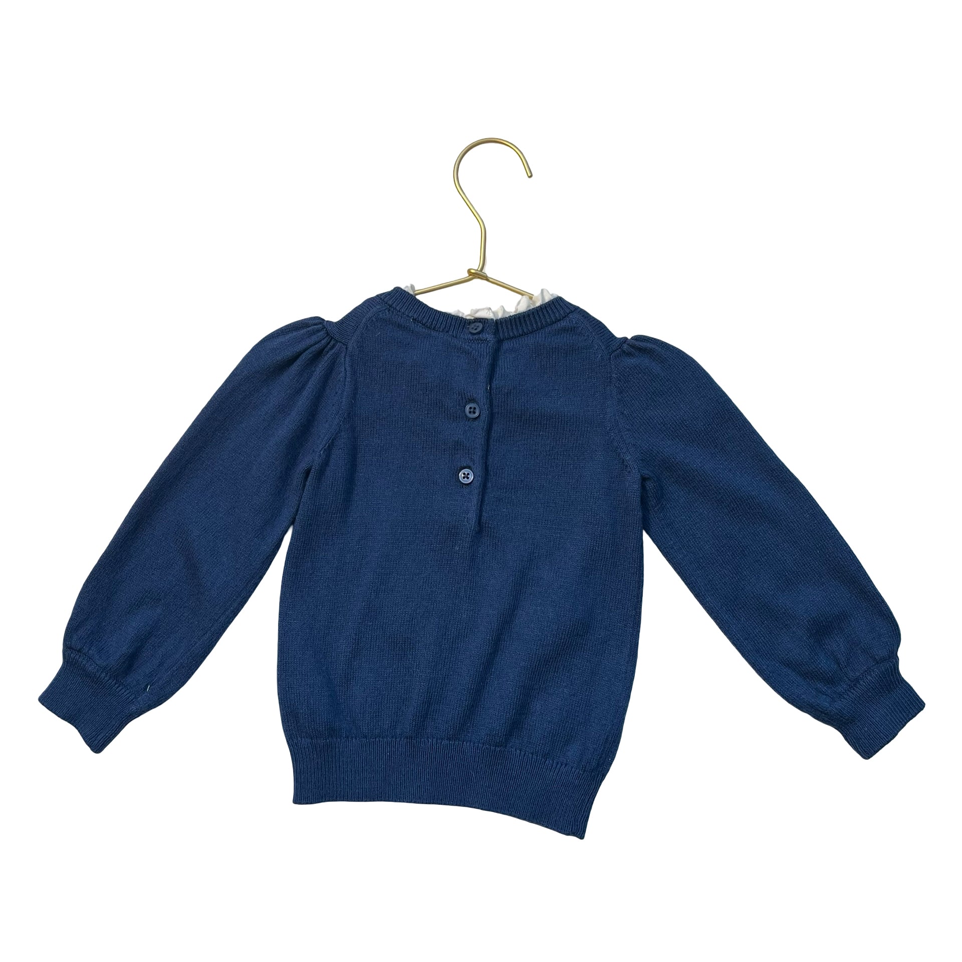 Janie and Jack Navy Horse Sweater - Size 12-18 Mo