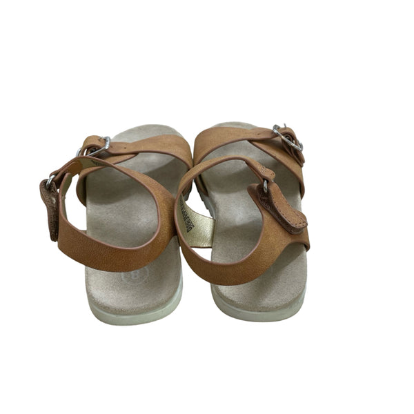 Cat & Jack Tan Faux Leather Sandals - Size 8