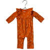 Cat & Jack Orange Pumpkin Print One-Piece - Size 0-3 Mo