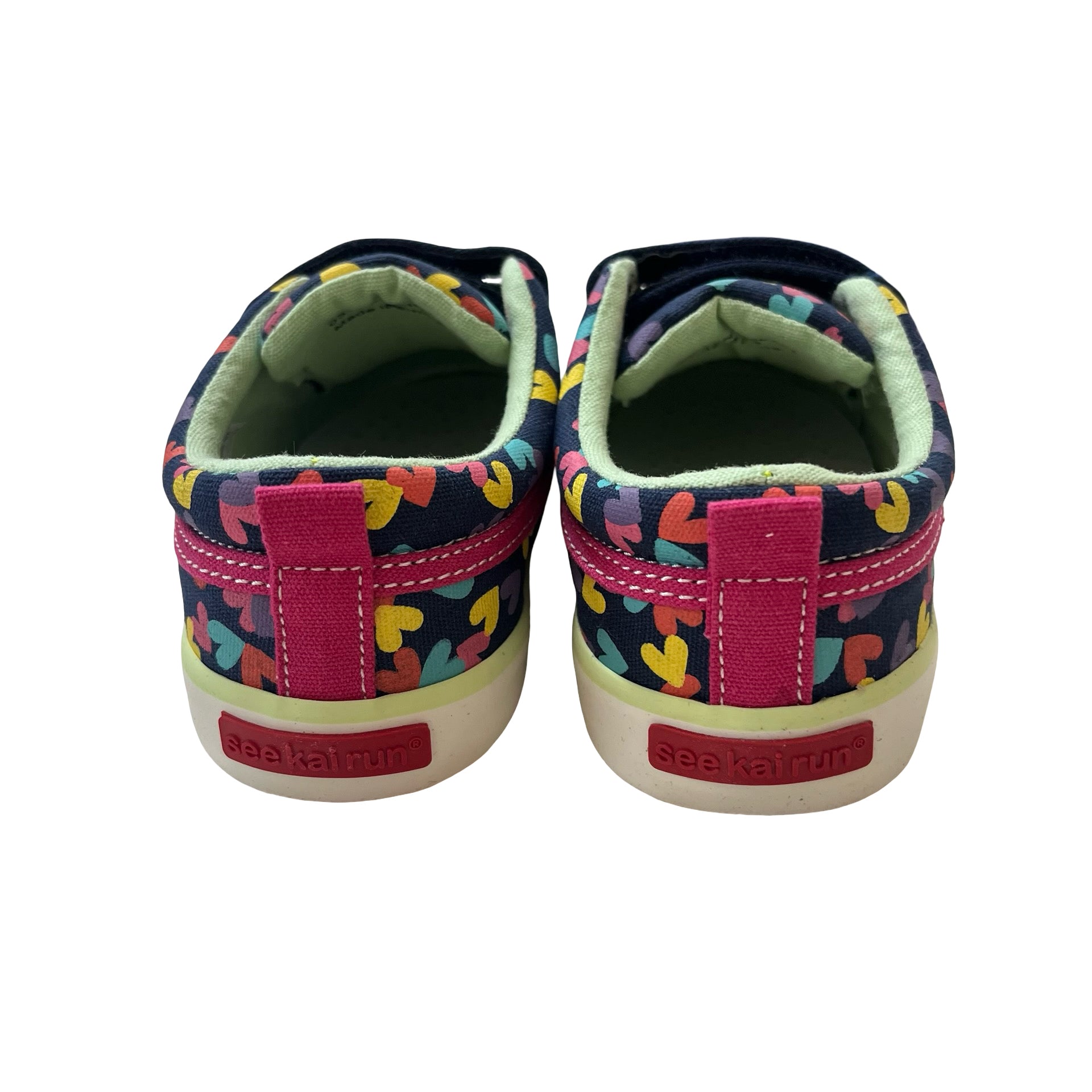See Kai Run Robyn Navy Heart Sneakers New in Box - Size 11