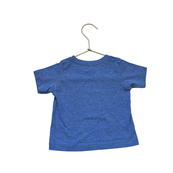 Factory 43 Blue & Navy Bear On A Skateboard T-Shirt - Size 6-12 Months