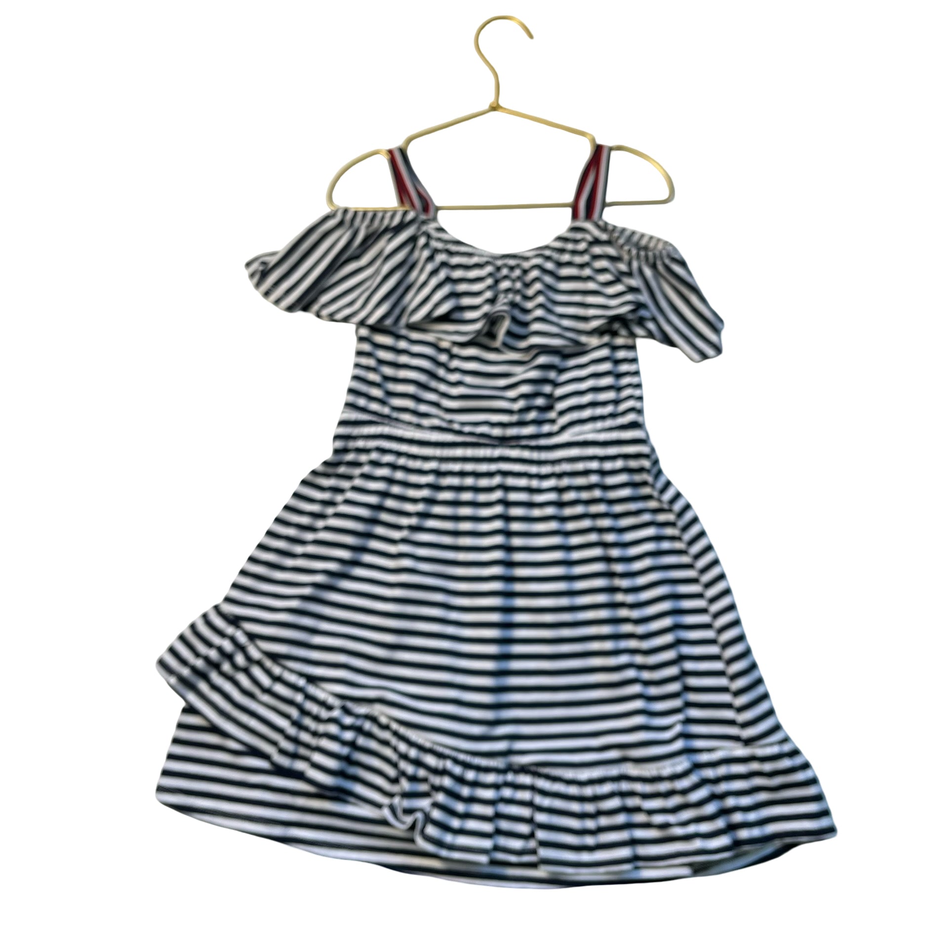 Tommy Hilfiger Navy & White Striped Dress - Size 6
