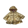 First Impressions Gold Puffer Hooded Jacket with Tag - Size 3 - 6 Months - Bounce Mkt