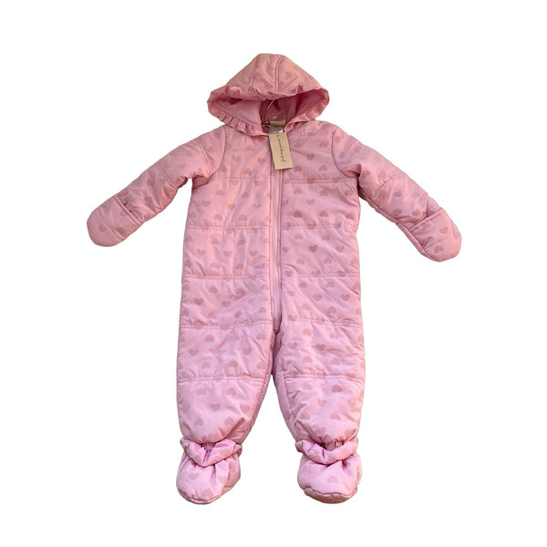 First Impressions Pink Heart Snowsuit with Tag - Size 18 Months - Bounce Mkt
