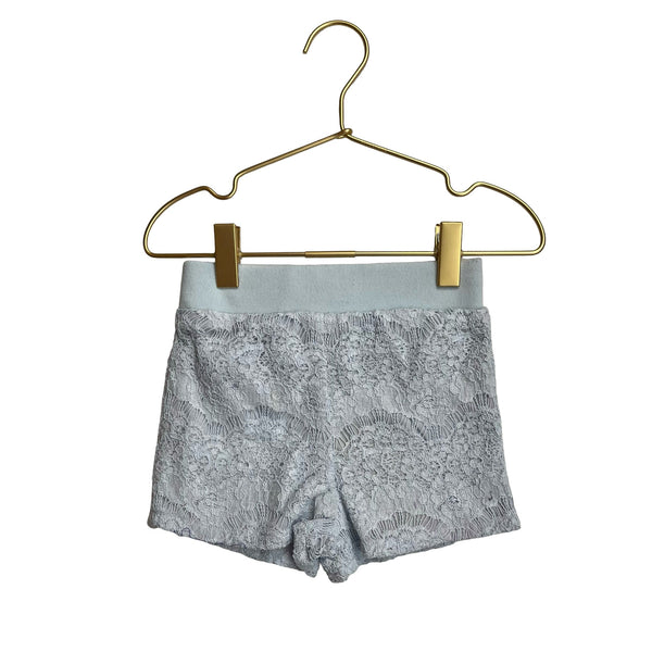 Frenchie Pale Blue Eyelet Shorts - Size 4T - Bounce Mkt