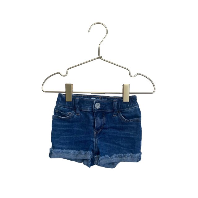 Gap Denim Blue Raw Hem Cuffed Jean Shorts - Size 2 - Bounce Mkt