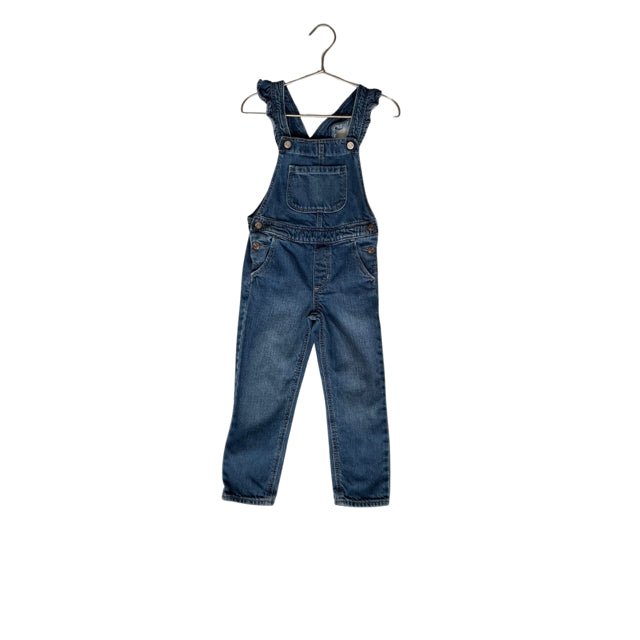 Gap Denim Blue Ruffle Strap Overalls - Size 5 - Bounce Mkt