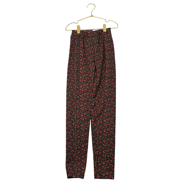 Gap Kids Black & Red Floral Fleece - Lined Leggings - Size L 10 - Bounce Mkt