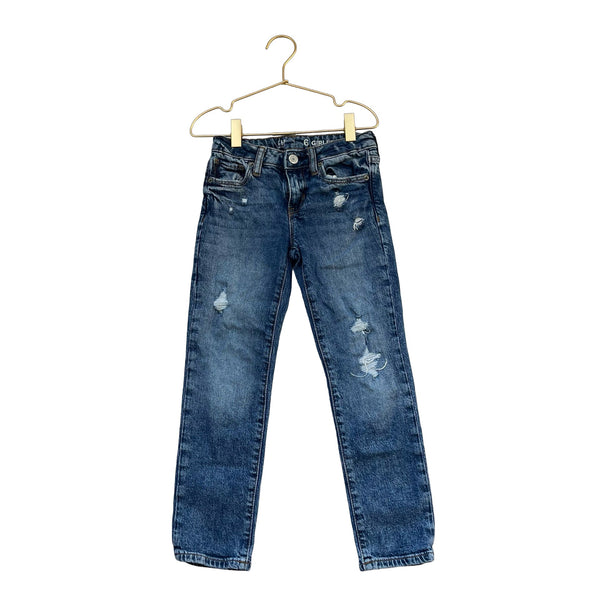 Gap Kids Blue Distressed 'Girlfriend' Jeans - Size 6 - Bounce Mkt