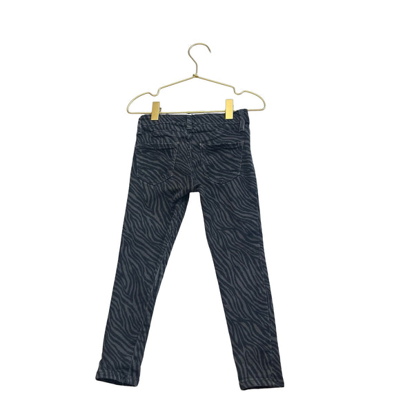 Gap Kids Gray & Black Tiger Pattern 'Super Skinny' Denim Jeans - Size 4 - Bounce Mkt