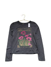 Gap Kids Gray 'Grow with The Flow' Flower Graphic Shirt with Tags - Size XL 12 - Bounce Mkt