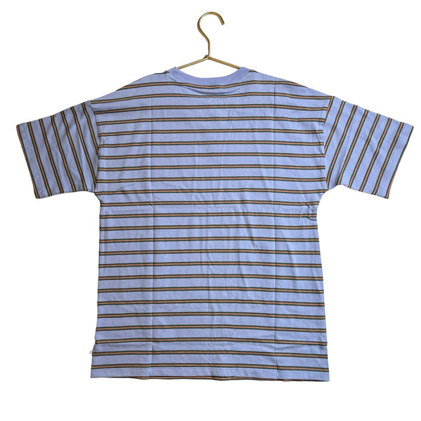 Gap Kids Periwinkle Blue, Green & Orange Stripe T-Shirt with Tag - Size XL (12) - Bounce Mkt