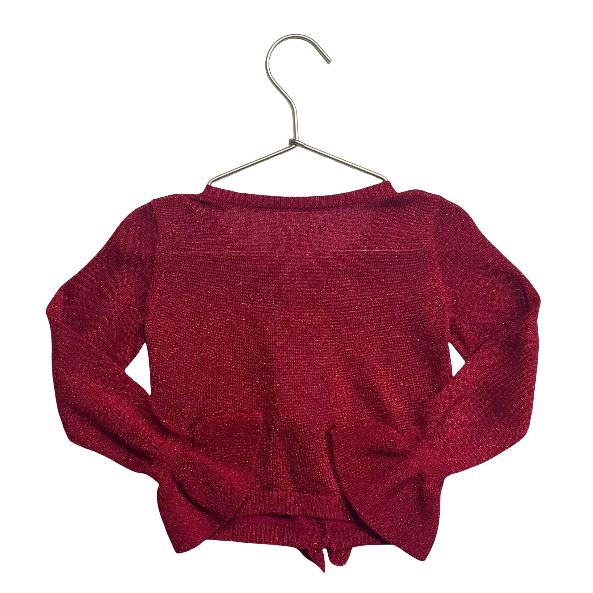 Genuine Kids Red Metallic Cardigan - Size 3T - Bounce Mkt