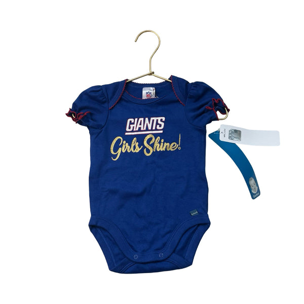 Gerber x NFL NY Giants Blue Onesie with Tags - Size 3 - 6 Mo - Bounce Mkt