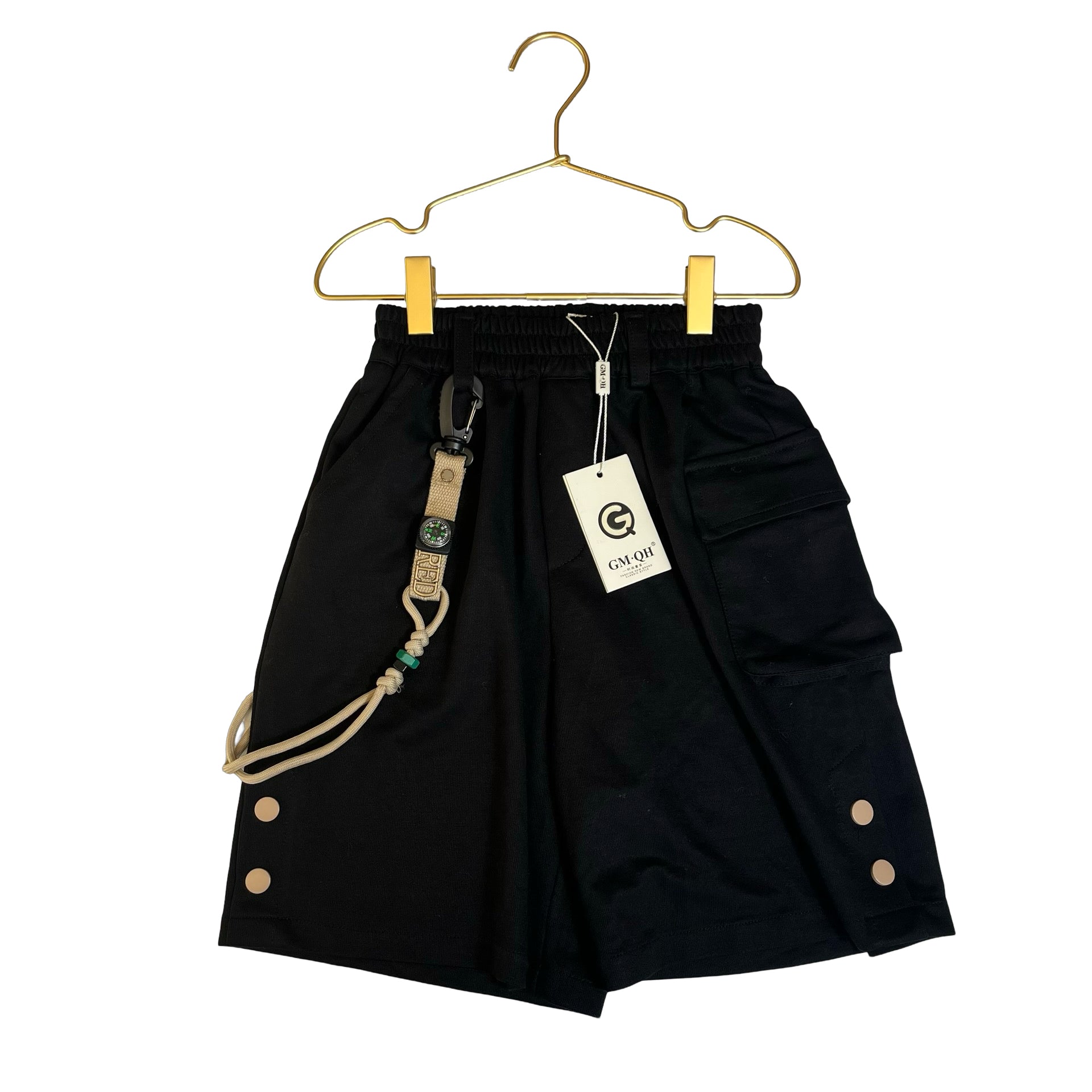 GM.QH Black Shorts, Compass with Tags - Size 9 - Bounce Mkt