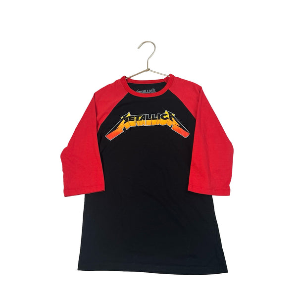 Golden Goods x Metallica Black & Red Baseball Raglan Shirt - Size M - Bounce Mkt