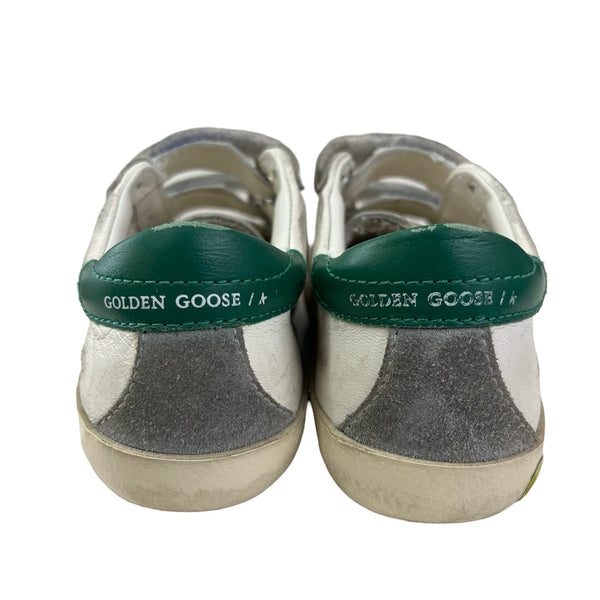 Golden Goose Ivory & Green Sneakers - Size 24 (8) (Authenticated) - Bounce Mkt