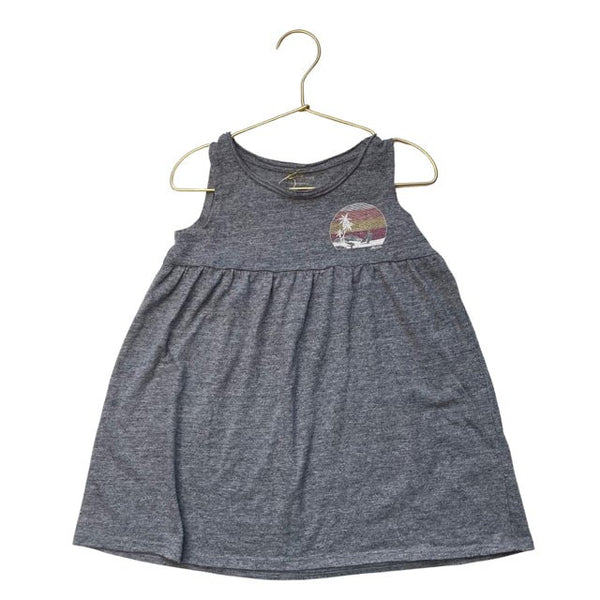 Grayson Mini Gray Tropical Graphic Dress - Size 4T - Bounce Mkt