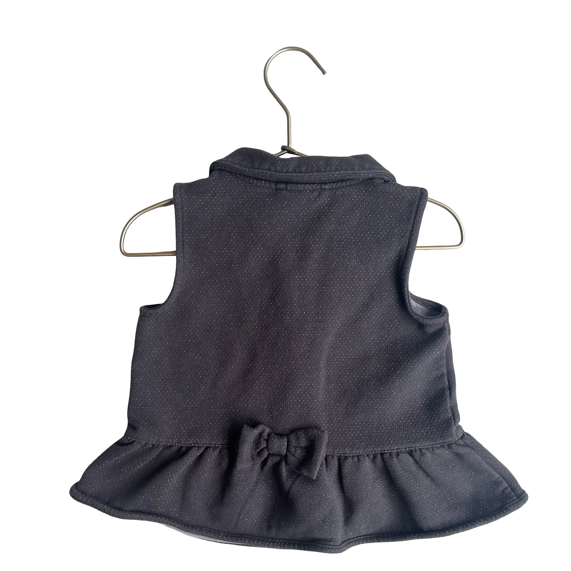 Gymboree Dark Gray & Gold Metallic Vest - Size 4T - 5T - Bounce Mkt