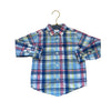 Gymboree Light Blue, Pink, Yellow Plaid Button Down - Size 4T - Bounce Mkt