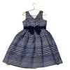 Gymboree Navy & White Striped Dress - Size 6 - Bounce Mkt