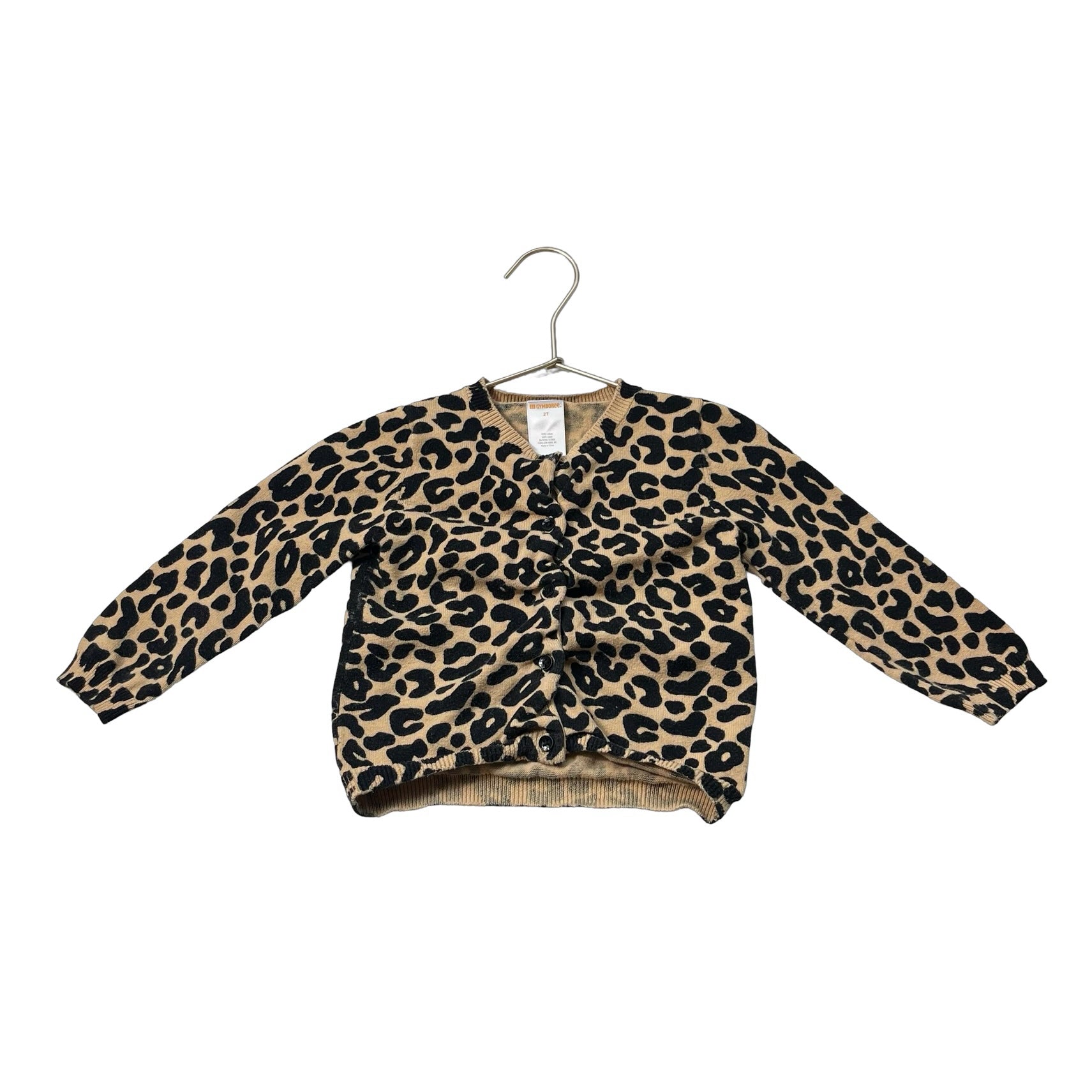 Gymboree Tan & Black Leopard Print Cardigan - Size 2T - Bounce Mkt
