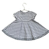 Hanna Andersson Gray Striped Dress - Size 6 - 12 Mo (70) - Bounce Mkt