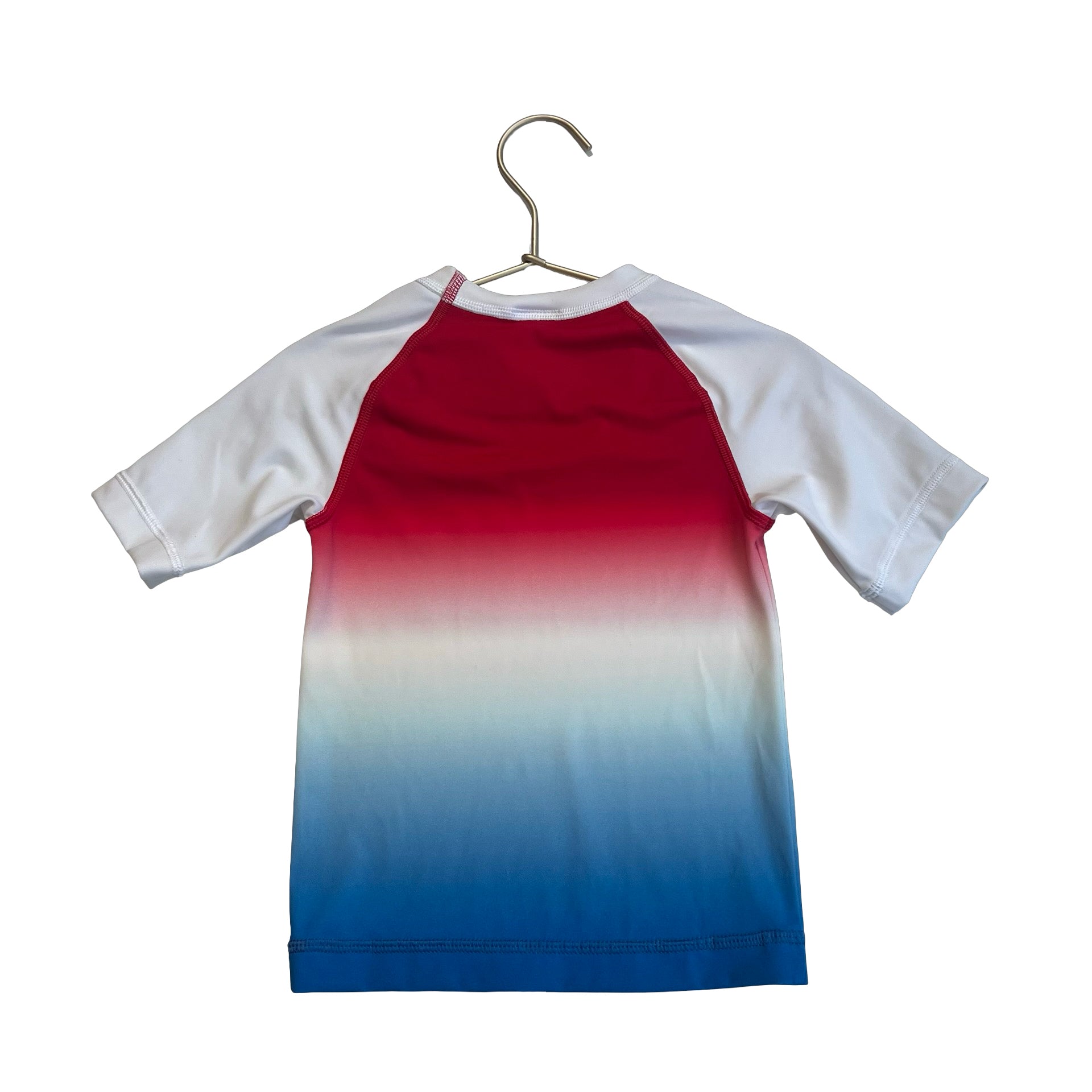 Hanna Andersson Red, White, Blue Ombre Rash Guard - Size 3T - Bounce Mkt