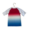 Hanna Andersson Red, White, Blue Ombre Rash Guard - Size 3T - Bounce Mkt
