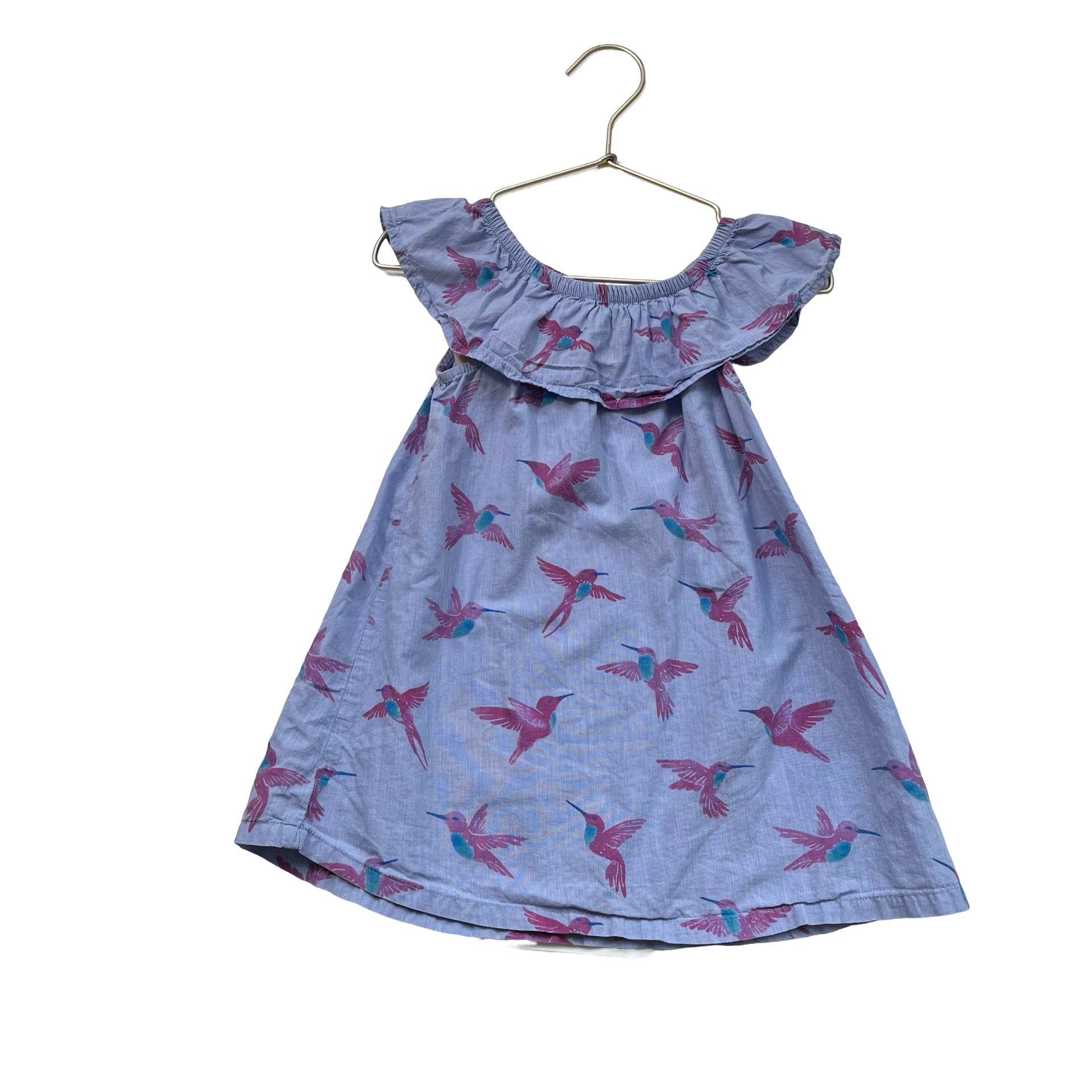 Hatley Blue & Pink Hummingbird Sleeveless Dress - Size 2 - Bounce Mkt