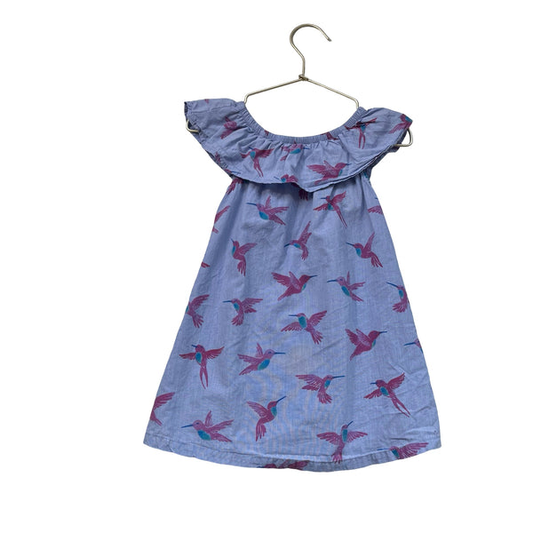 Hatley Blue & Pink Hummingbird Sleeveless Dress - Size 2 - Bounce Mkt