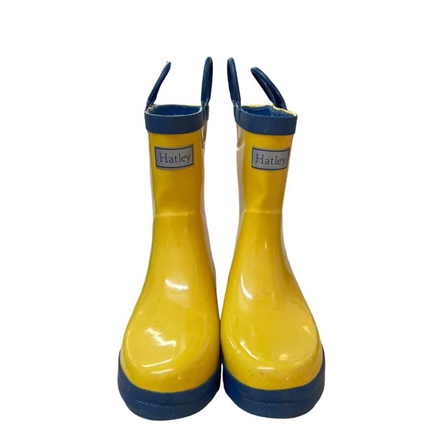 Hatley Yellow & Navy Rain Boots - Size 1Y - Bounce Mkt