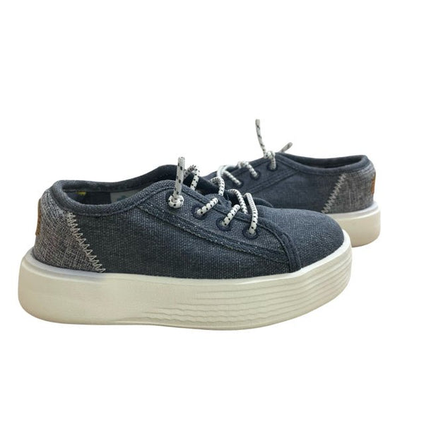 Hey Dude Blue Chambray Sneakers with Tag - Size 8 - Bounce Mkt