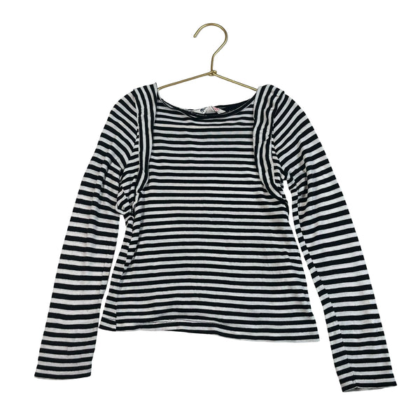 H&M Black & Ivory Striped Shirt - Size 4 - 6Y - Bounce Mkt