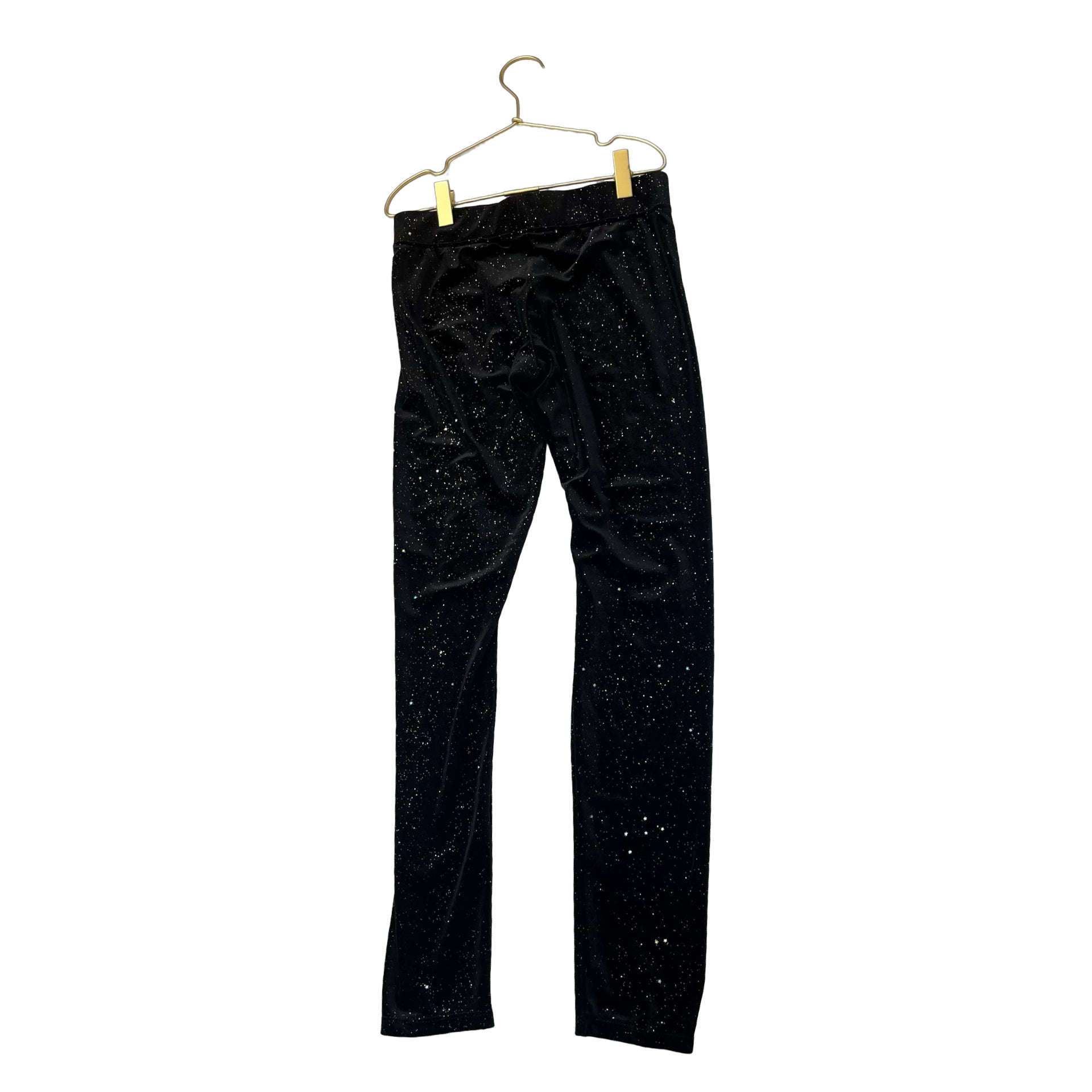 H&M Black Velour Sparkle Leggings with Tags - Size 14 - Bounce Mkt