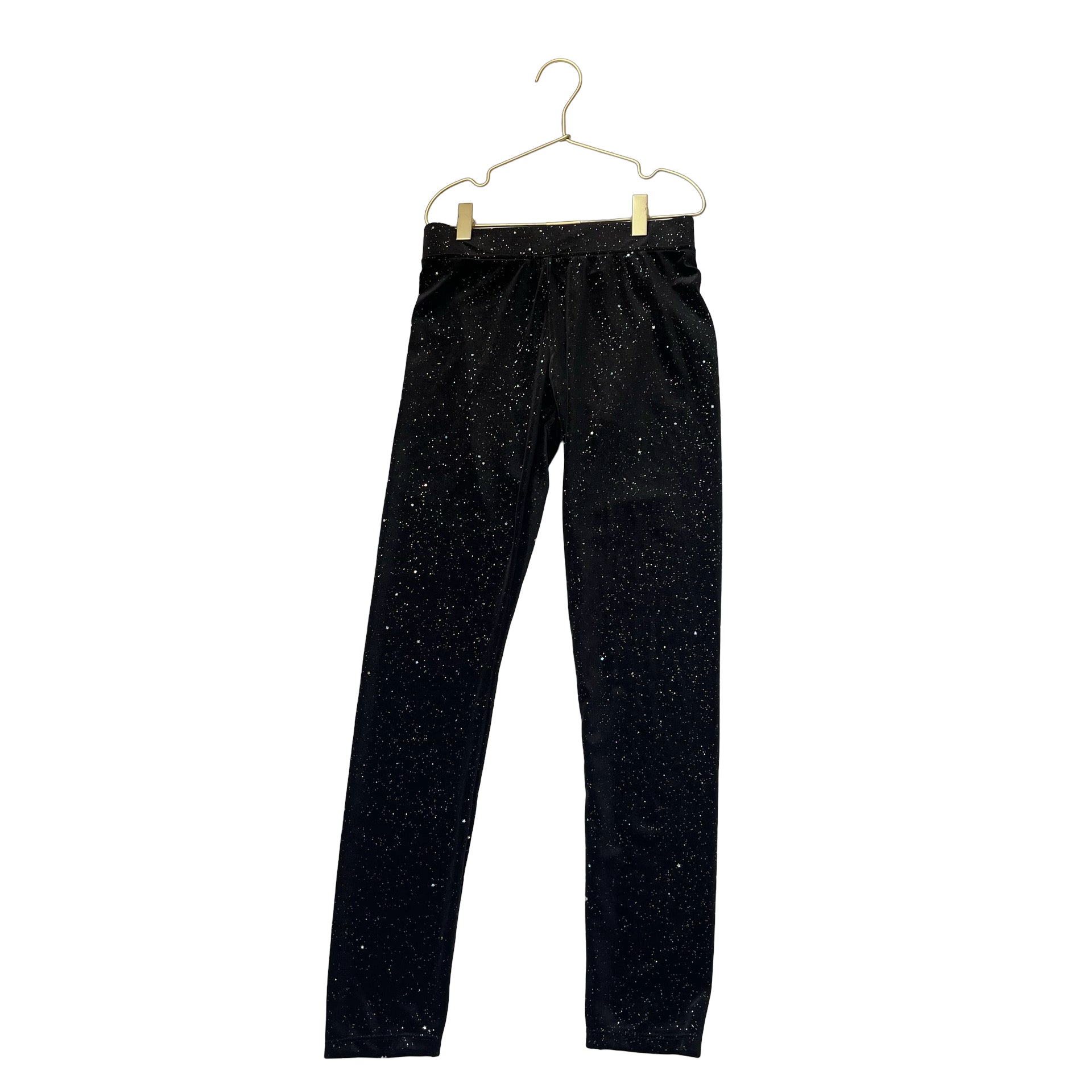 H&M Black Velour Sparkle Leggings with Tags - Size 14 - Bounce Mkt